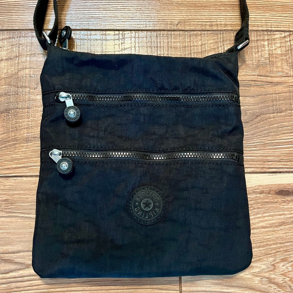 Kipling Keiko Black Nylon Crossbody Bag